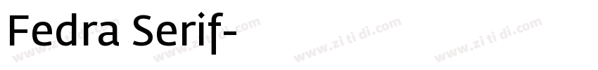 Fedra Serif字体转换